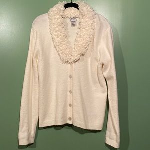 Chico’s funky cream cardigan